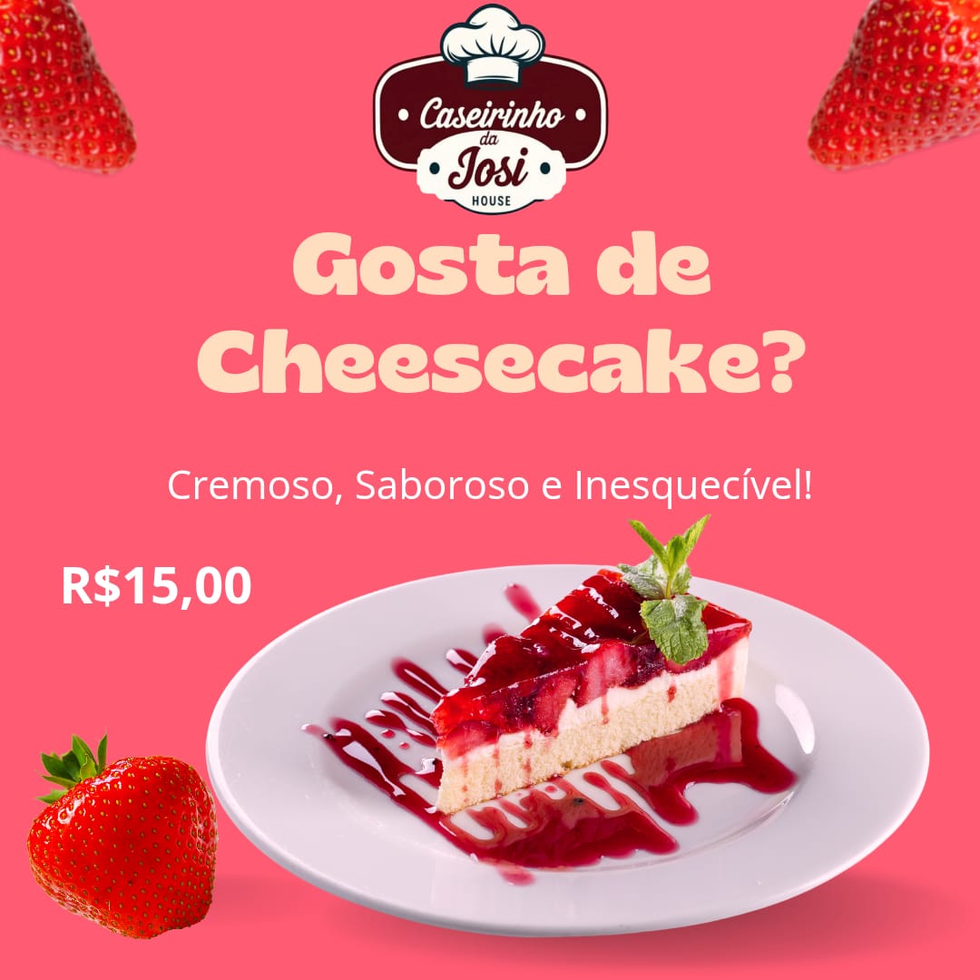 Cheesecake de morango